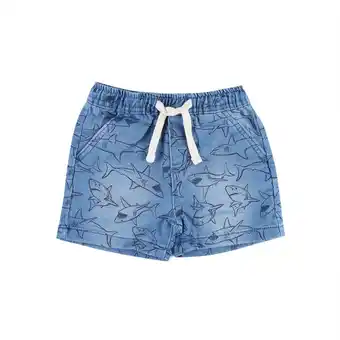 Tottus Short denim french bebe 12m celeste oferta