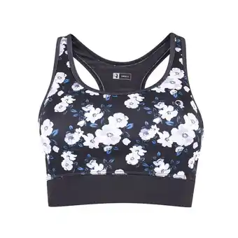 Tottus Top full print deportivo mujer s negro oferta