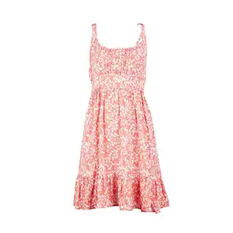 Tottus Vestido caida vuelos mujer m durazno oferta