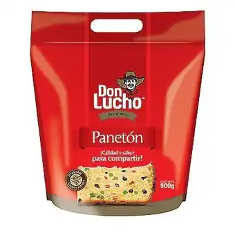 Tottus Panetón don lucho en bolsa 900 g oferta