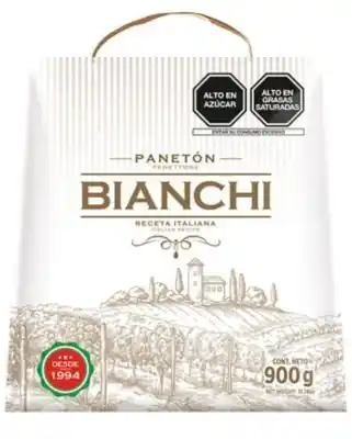 Tottus Panetón bianchi en caja 900 g oferta