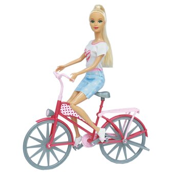 Tottus Muñeca fashion con bicicleta oferta