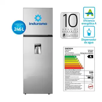 Tottus Refrigeradora indurama ri-389d no frost croma oferta