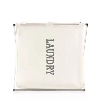 Tottus Cesto de ropa sucia beige oferta