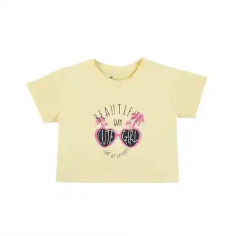 Tottus Polo estampado niña 10 vainilla oferta
