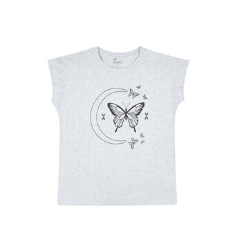 Tottus Polo estampado oversize mujer xl gris oferta
