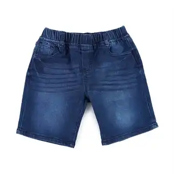 Tottus Short denim french terry niño 8 azul oferta