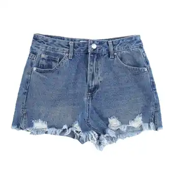 Tottus Short cintura mujer 28 azul oferta