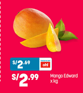 Plaza Vea mango Edward x kg oferta