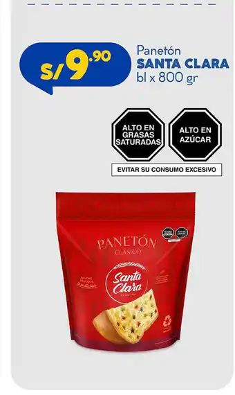 Plaza Vea Santa Clara Paneton bl x 800gr oferta