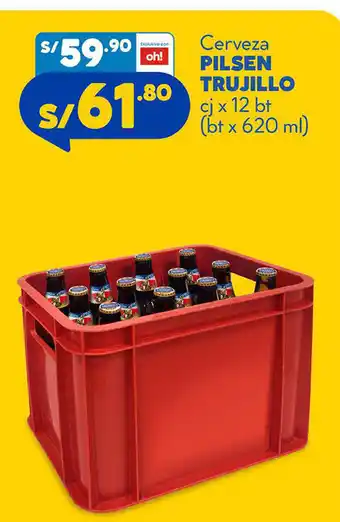 Plaza Vea Pilsen Trujillo Cerveza cj x 12 bt oferta