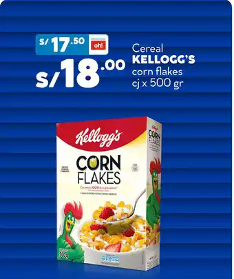 Plaza Vea Kellogg's Cereal corn flakes cj x 500gr oferta