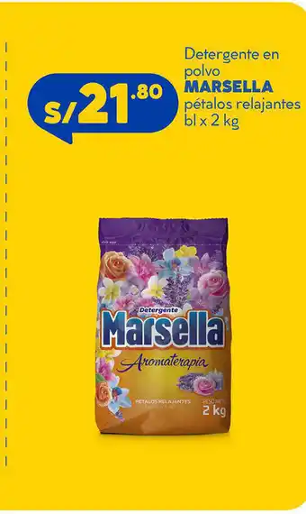 Plaza Vea Marsella Detergente en polvo petalos relajantes bl x 2 kg oferta