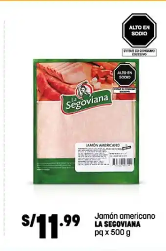 La Segoviana Jamon americano pq x 500g