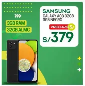 Tottus Samsung Galaxy A03 32GB 3GB Negro oferta