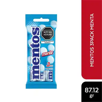 Tottus 3pack mentos menta 87.12 g oferta