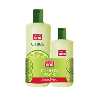 Tottus Pack colonia cítrica precio uno 1000 ml + 250 ml oferta