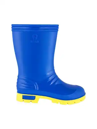 Tottus Bota niño azul amarillo t32 oferta