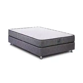 Tottus Cama raymi gris 1.5 plazas +sofa cama +colchon +box tarima +01 almohada +01 protector oferta