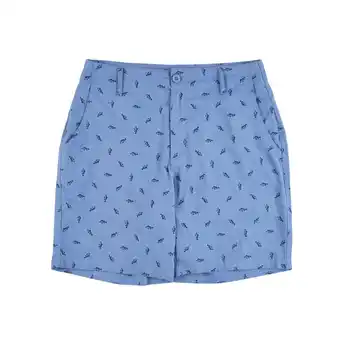 Tottus Short drill full print hombre 36 azul oferta