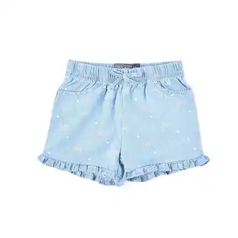 Tottus Short denim bebe 9m celeste oferta