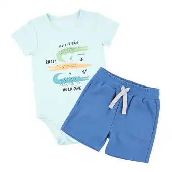Tottus Conjunto body bebe 9m menta oferta