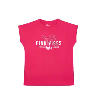 Tottus Polo estampado oversize mujer l fucsia oferta