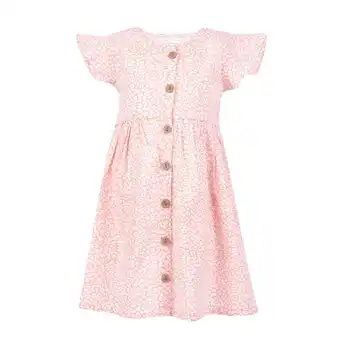 Tottus Vestido pocket niña 8 durazno oferta