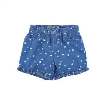 Tottus Short denim bebe 24m azul oferta