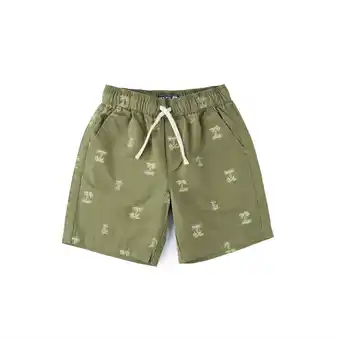 Tottus Short full print niño 3 verde oferta