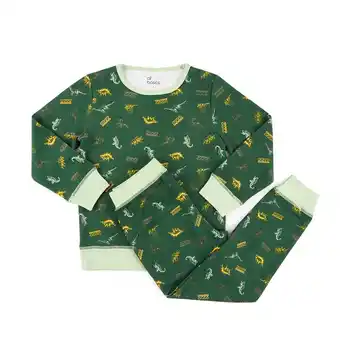 Tottus Pijama larga niño 6 verde oferta