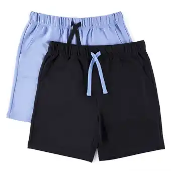 Tottus Packx2 short french terry teens 16 negro/celeste oferta