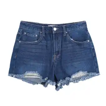 Tottus Short desgastes mujer 34 azul oferta