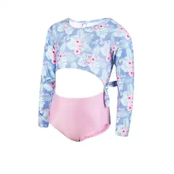 Tottus Ropa de baño larga nudo niña 2 azul claro oferta