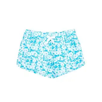 Tottus Short franela full print mujer xl celeste oferta