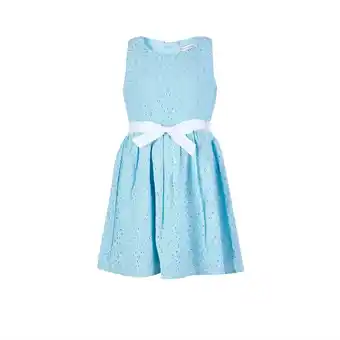 Tottus Vestido encaje niña 8 celeste oferta