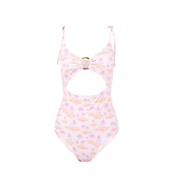 Tottus Ropa de baño hueco mujer s lila oferta