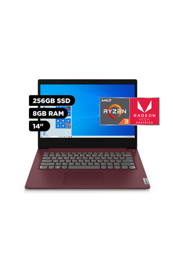 Tiendas EFE Laptop lenovo ideapad 3 14" hd amd ryzen 3 8gb 256gb ssd oferta