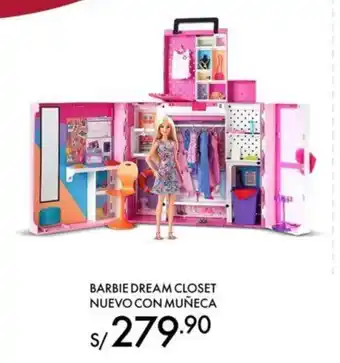 Wong Barbie Dream Closet Nuevo Con Muñeca oferta