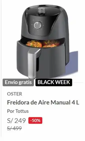 Falabella Oster Freidora de Aire Manual 4L oferta