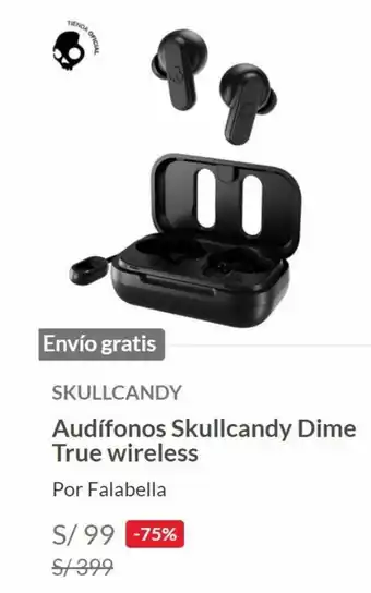 Falabella Skullcandy Audifonos Skullcandy Dime True Wireless oferta