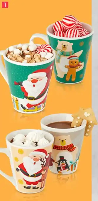 Plaza Vea Tazas Navideños Diseños Variados oferta