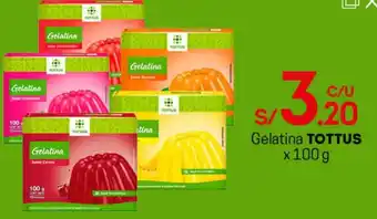Tottus Gelatina Tottus 100g oferta