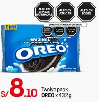 Tottus Twelve Pack Oreo 432g oferta