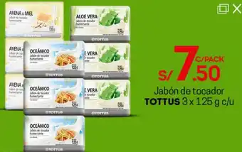 Tottus Jabón de Tocador Tottus 3 x 125g c/u oferta