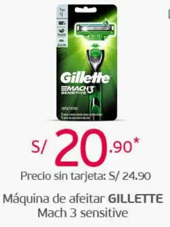 Tottus Máquina de Afeitar Gilette Mach 3 Sensitive oferta