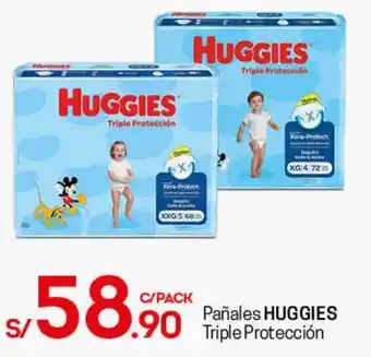 Tottus Pañales Huggies Triple Protección oferta