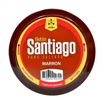Tottus Betun pasta santiago marrón 90 ml oferta