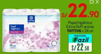 Tottus Papel Higiénico Extra Soft Aroma Tottus 24 Und oferta