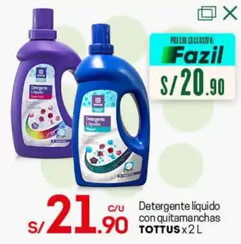 Tottus Detergente Líquido con Quitamanchas Tottus 2L oferta